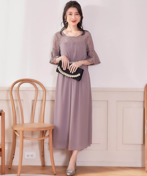 Cinderella ドレス ロングドレス 結婚式 パーティー ワンピース ロング丈 大きいサイズ マタニティ フォーマル レース フリル マキシ きれいめ - 画像 (4)