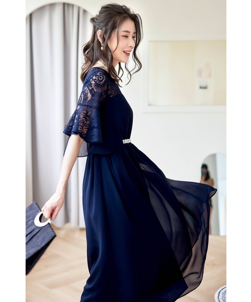 Cinderella ドレス ロングドレス 結婚式 パーティー ワンピース ロング丈 大きいサイズ マタニティ フォーマル レース フリル マキシ きれいめ - 画像 (5)