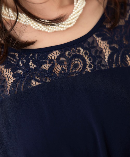 Cinderella ドレス ロングドレス 結婚式 パーティー ワンピース ロング丈 大きいサイズ マタニティ フォーマル レース フリル マキシ きれいめ - 画像 (7)