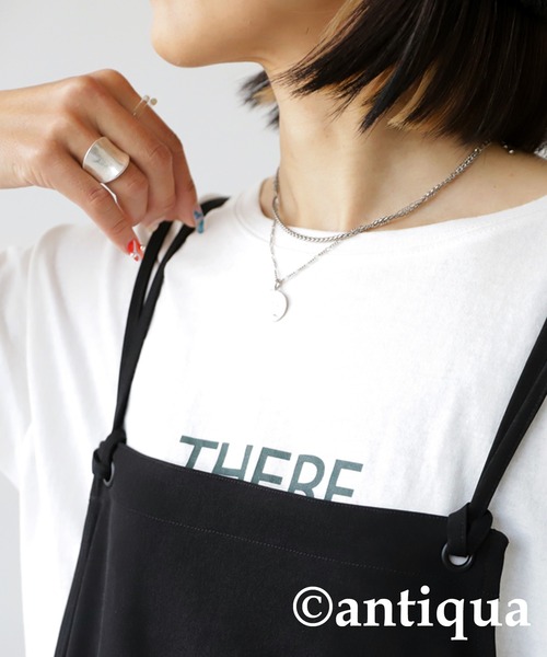 antiqua サロペット オーバーオール ビッグポケットサロペットスカート レディース - 画像 (9)