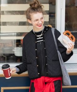 BONLECILL ジャケット ノーカラージャケット 2way ダイヤキルトノーカラージャケット/インナーブルゾン レディース