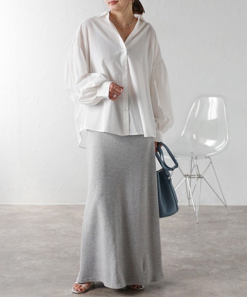 Bonjour Sagan ブラウス シャツ ボリュームスリーブコットンブラウス レディース - 画像 (5)