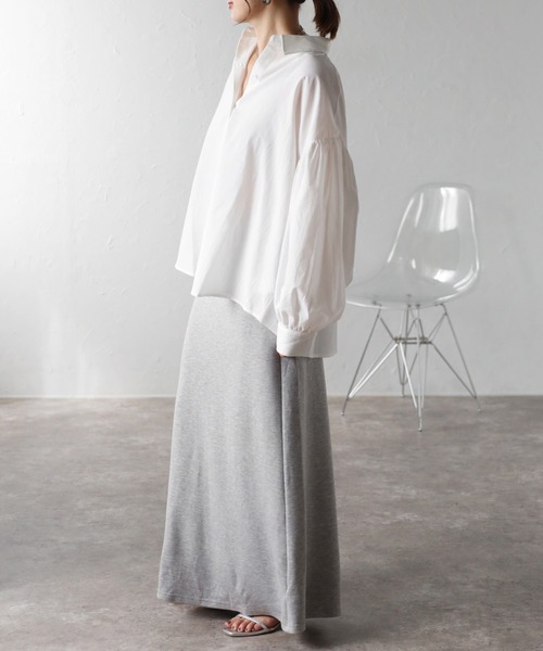 Bonjour Sagan ブラウス シャツ ボリュームスリーブコットンブラウス レディース - 画像 (7)