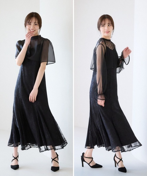 Andemiu ドレス 2Pボレロ×レースキャミドレス310343