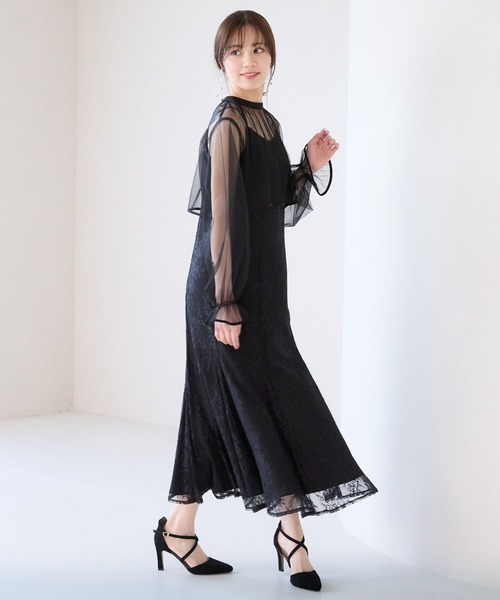 Andemiu ドレス 2Pボレロ×レースキャミドレス310343 - 画像 (4)