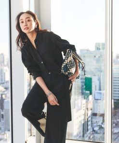 UNTITLED サロペット オーバーオール 「朝比奈 彩×Oggi×UNTITLED スペシャルコラボ」シャツカラーオールインワン レディース