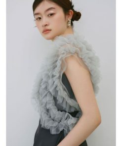 LAGUNAMOON パンツドレス 「WEB限定」LADYチュールドッキングコンビネゾン