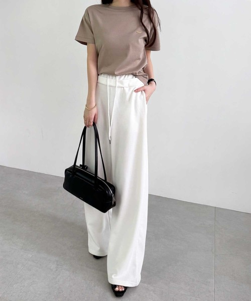 GeeRA スウェットパンツ ジャージ ダブルウエストワイドスウェットパンツ レディース - 画像 (6)