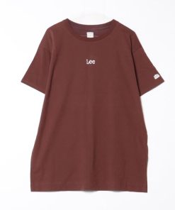 Discoat 「DISCOAT」 刺繍半袖ワンピース「Leeコラボ」 FREE ブラウン レディース