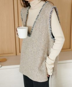 Discoat 「DISCOAT」 ノースリーブブラウス FREE ベージュ レディース