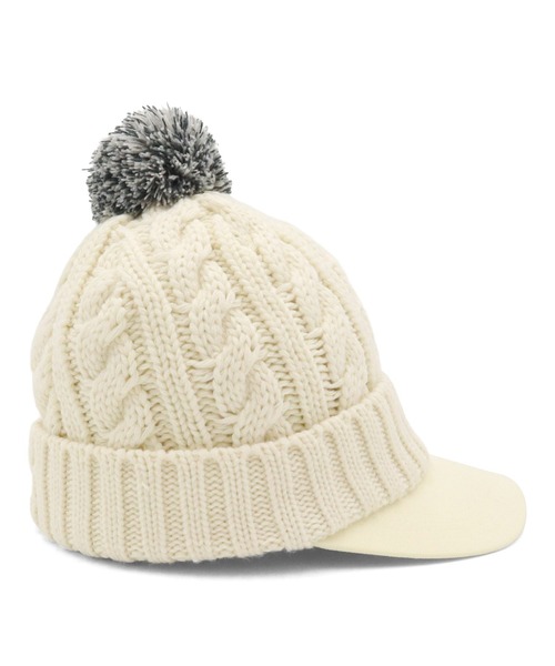 NEW ERA ニット帽 ニットキャップ ニューエラゴルフ レディース バイザーニット帽 無地 - 画像 (6)