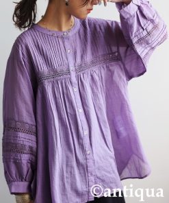 antiqua ブラウス シャツ 刺繍ブラウス レディース