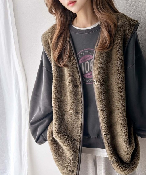 Java 「Java」 ベスト LARGE ブラウン レディース - 画像 (6)