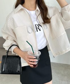 andme 「andme」 ブルゾン M アイボリー レディース