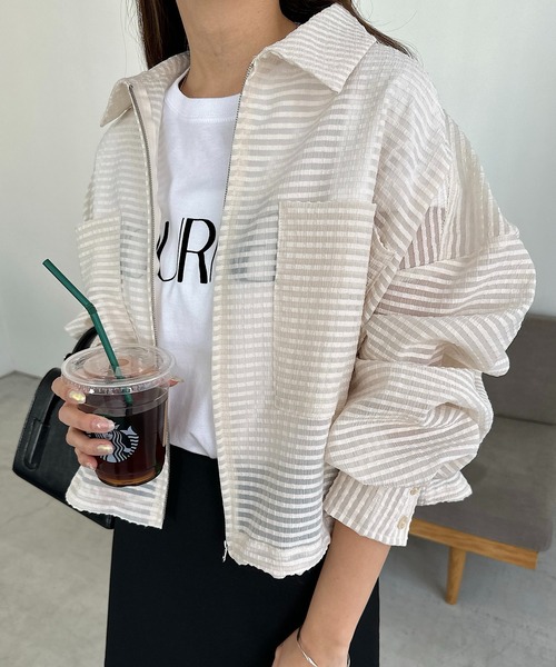 andme 「andme」 ブルゾン M アイボリー レディース - 画像 (9)