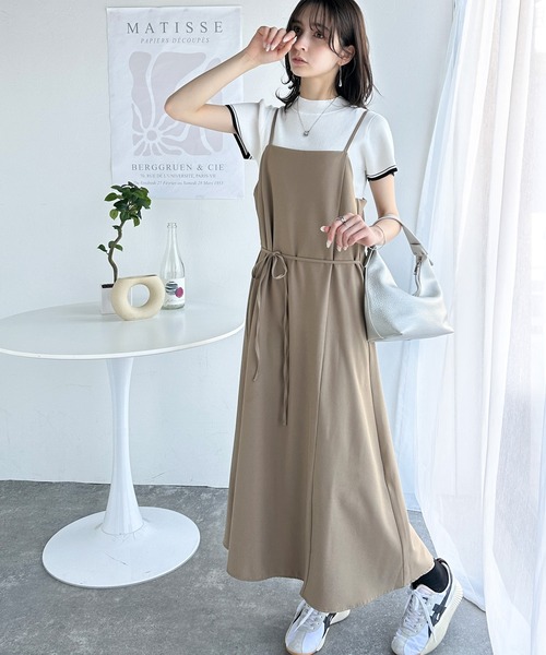 classicalelf 「classicalelf」 キャミソールワンピース X-LARGE ベージュ レディース