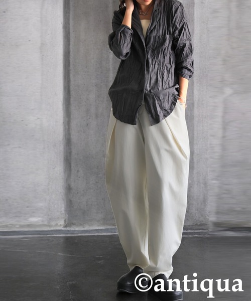 antiqua パンツ デザインテーパードパンツ レディース メンズ - 画像 (5)