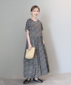 AMERICAN HOLIC 「AMERICAN HOLIC」 半袖ワンピース M ブラック レディース