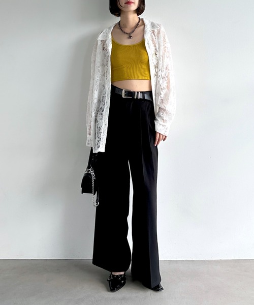 PAGEBOY ブラウス シャツ レースカイキンシャツ(長袖) レディース - 画像 (8)