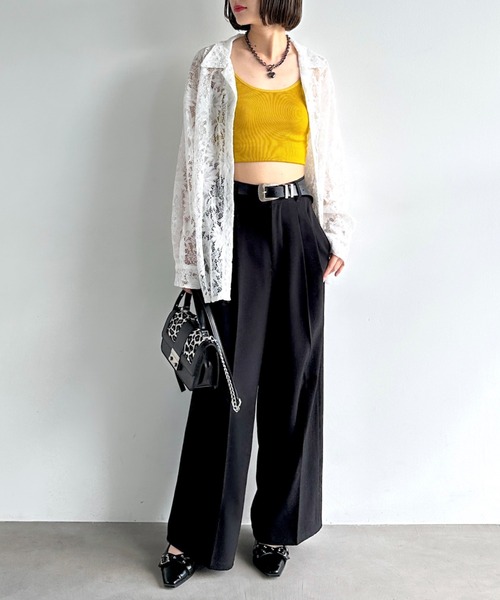 PAGEBOY ブラウス シャツ レースカイキンシャツ(長袖) レディース - 画像 (9)