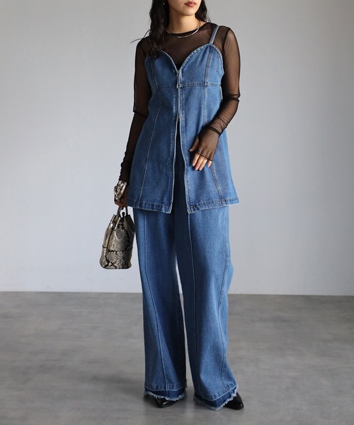 Bonjour Sagan 「Bonjour Sagan」 キャミソールブラウス FREE ブルー レディース - 画像 (7)