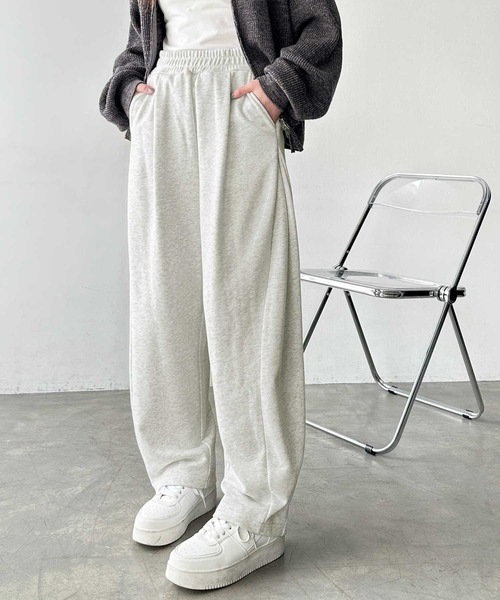 GeeRA スウェットパンツ ジャージ 「S-XLサイズ展開」サイドタックイージースウェットパンツ レディース - 画像 (4)