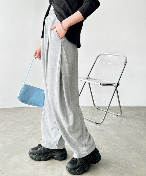 GeeRA スウェットパンツ ジャージ 「S-XLサイズ展開」サイドタックイージースウェットパンツ レディース - 画像 (3)