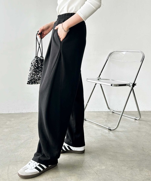 GeeRA スウェットパンツ ジャージ 「S-XLサイズ展開」サイドタックイージースウェットパンツ レディース