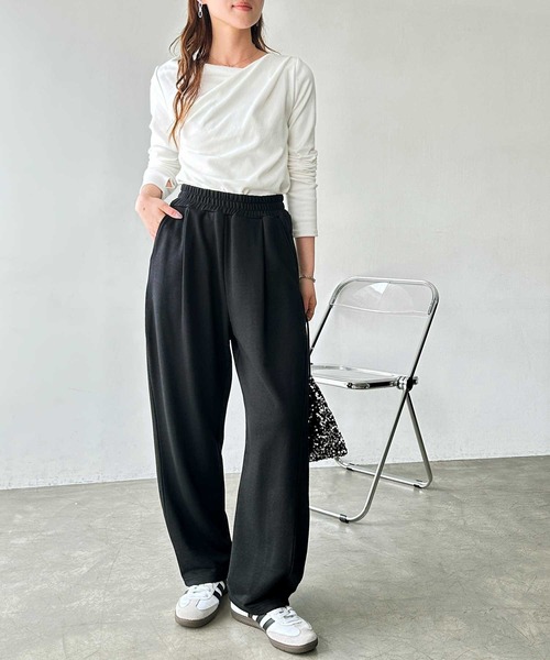 GeeRA スウェットパンツ ジャージ 「S-XLサイズ展開」サイドタックイージースウェットパンツ レディース - 画像 (9)