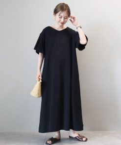 AMERICAN HOLIC 「AMERICAN HOLIC」 半袖ワンピース L ブラック レディース