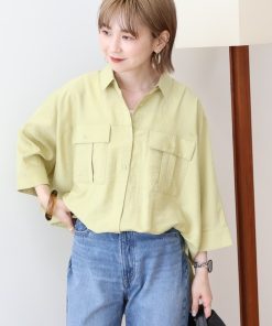 AMERICAN HOLIC 「AMERICAN HOLIC」 7分袖シャツ FREE カーキ レディース