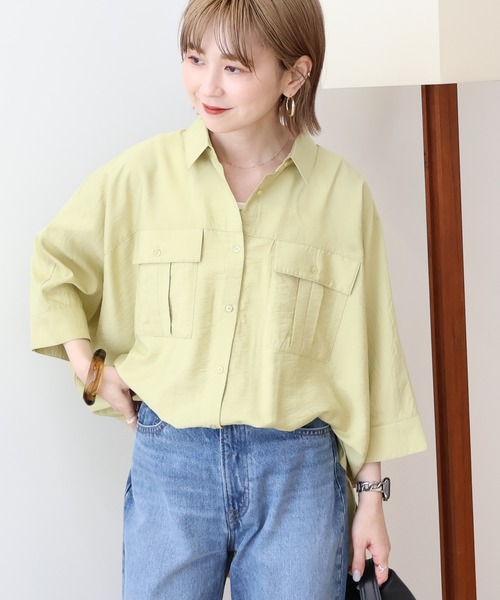 AMERICAN HOLIC 「AMERICAN HOLIC」 7分袖シャツ FREE カーキ レディース