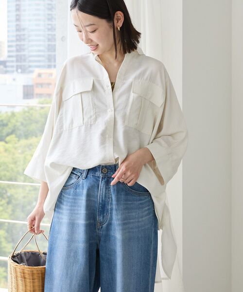 AMERICAN HOLIC 「AMERICAN HOLIC」 7分袖シャツ FREE カーキ レディース - 画像 (7)