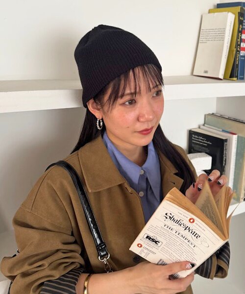 Discoat ニット帽 ニットキャップ 「ユニセックス」コンフォートリブビーニー レディース メンズ - 画像 (2)