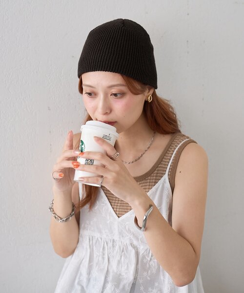 Discoat ニット帽 ニットキャップ 「ユニセックス」コンフォートリブビーニー レディース メンズ - 画像 (9)