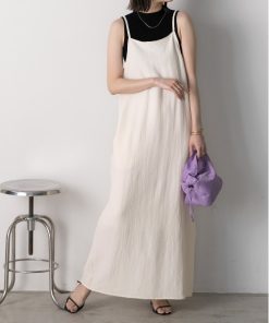 ad thie 「ad thie」 キャミソールワンピース FREE オフホワイト レディース