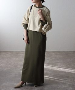 Bonjour Sagan 「Bonjour Sagan」 コンビワンピース FREE カーキ レディース