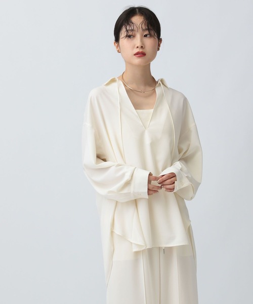 LEPSIM ブラウス シャツ マルチメリットスキッパーシャツ 582342 レディース - 画像 (6)