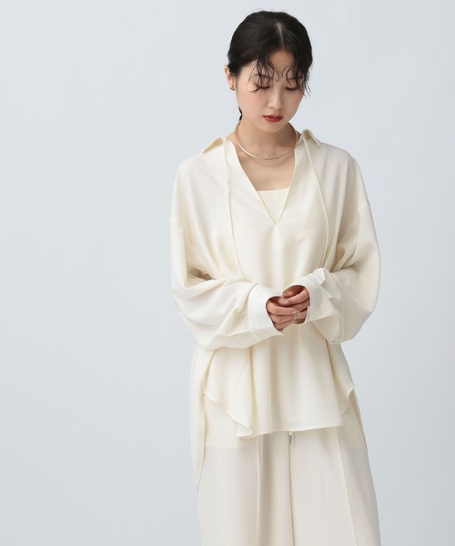 LEPSIM ブラウス シャツ マルチメリットスキッパーシャツ 582342 レディース - 画像 (7)