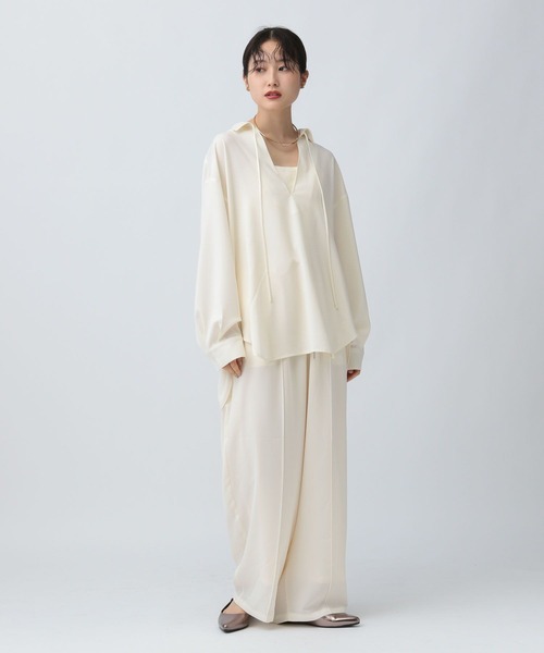 LEPSIM ブラウス シャツ マルチメリットスキッパーシャツ 582342 レディース - 画像 (8)