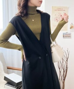 classicalelf 「classicalelf」 ノースリーブワンピース MEDIUM ブラック レディース