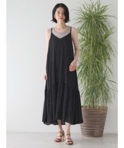 AMERICAN HOLIC 「AMERICAN HOLIC」 キャミソールワンピース FREE ブラック レディース