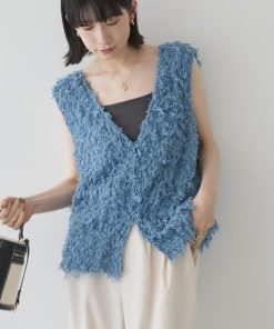 AMERICAN HOLIC ベスト ジレ 「前後2WAY」フリンジベスト レディース