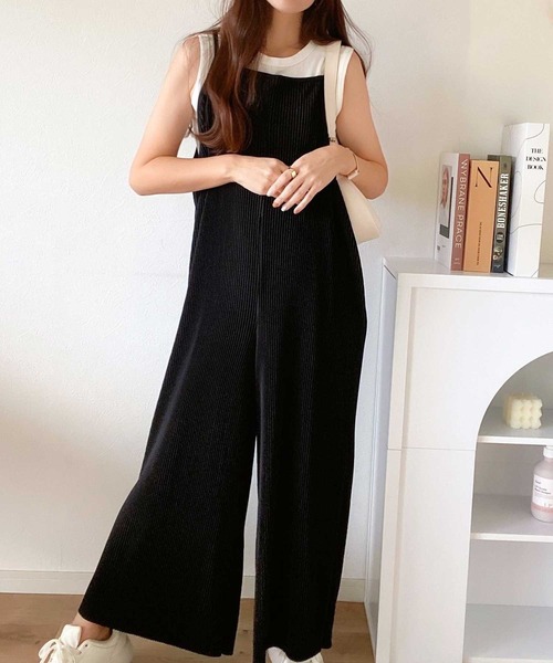 classicalelf 「classicalelf」 オーバーオール MEDIUM ブラック レディース - 画像 (2)