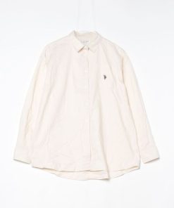 U.S. POLO ASSN. 「U.S. ASSN.」 長袖シャツ FREE ベージュ レディース