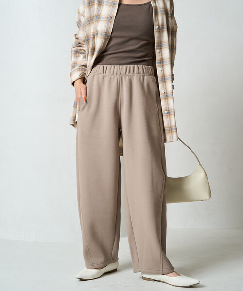 FREAK'S STORE スウェットパンツ ジャージ 限定展開 ダンボール スウェット カーブパンツ レディース - 画像 (4)