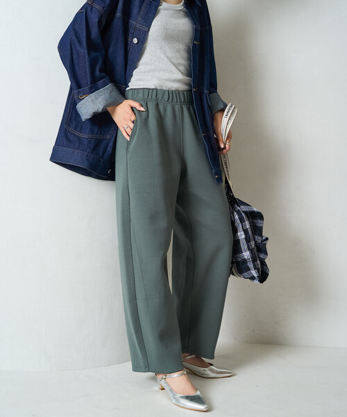 FREAK'S STORE スウェットパンツ ジャージ 限定展開 ダンボール スウェット カーブパンツ レディース - 画像 (5)