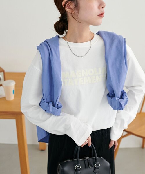 Discoat tシャツ 「ユニセックス」MAGNOLIAロゴロンT レディース メンズ - 画像 (2)
