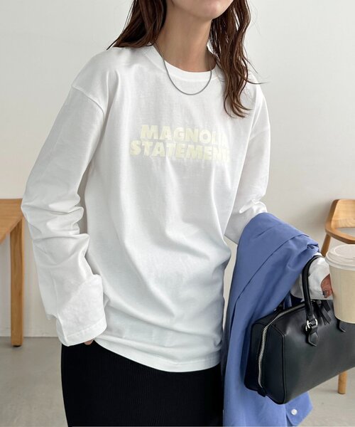Discoat tシャツ 「ユニセックス」MAGNOLIAロゴロンT レディース メンズ - 画像 (7)