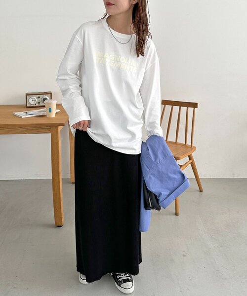 Discoat tシャツ 「ユニセックス」MAGNOLIAロゴロンT レディース メンズ - 画像 (9)